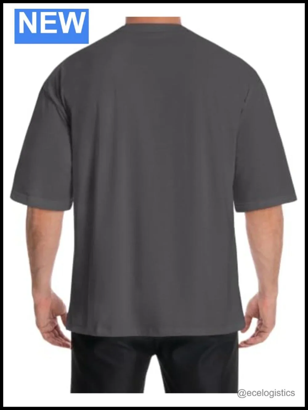 Oversized Graphic V-Neck Tee Short Sleeve Casual Streetwear